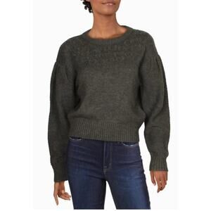 ASTR THE LABEL NET SAMANTHA WOOL Alpaca Gray Cozy Soft SWEATER Small